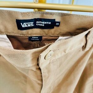 Men’s vans khaki chinos. Never worn.